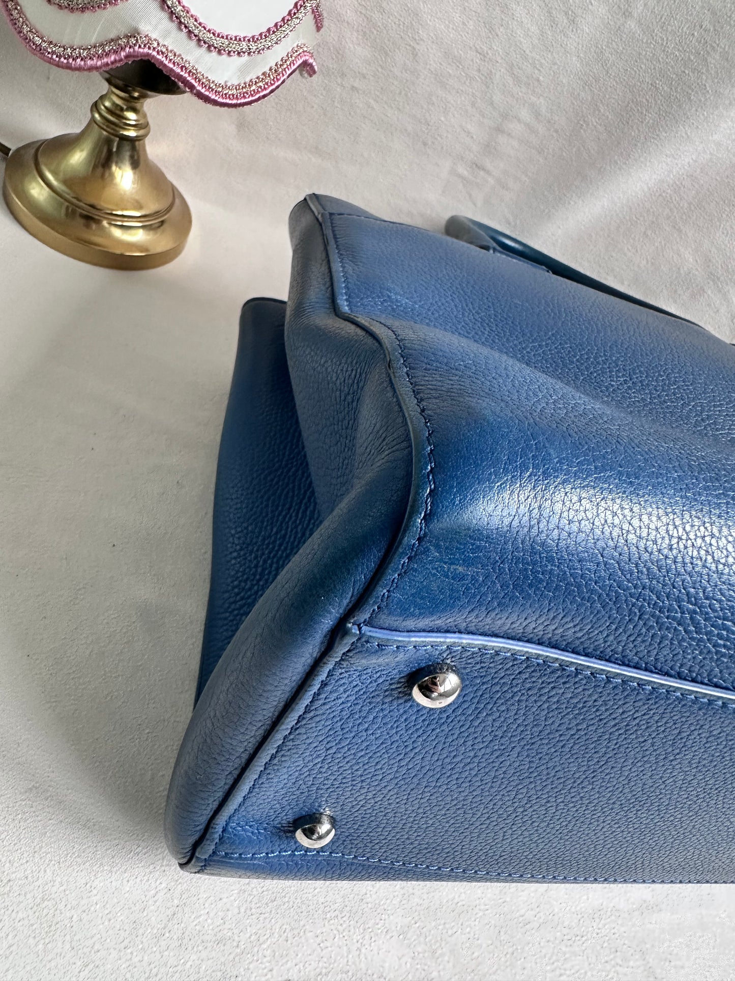 Chanel Cerf Executive Tote - Blue Calf Leather