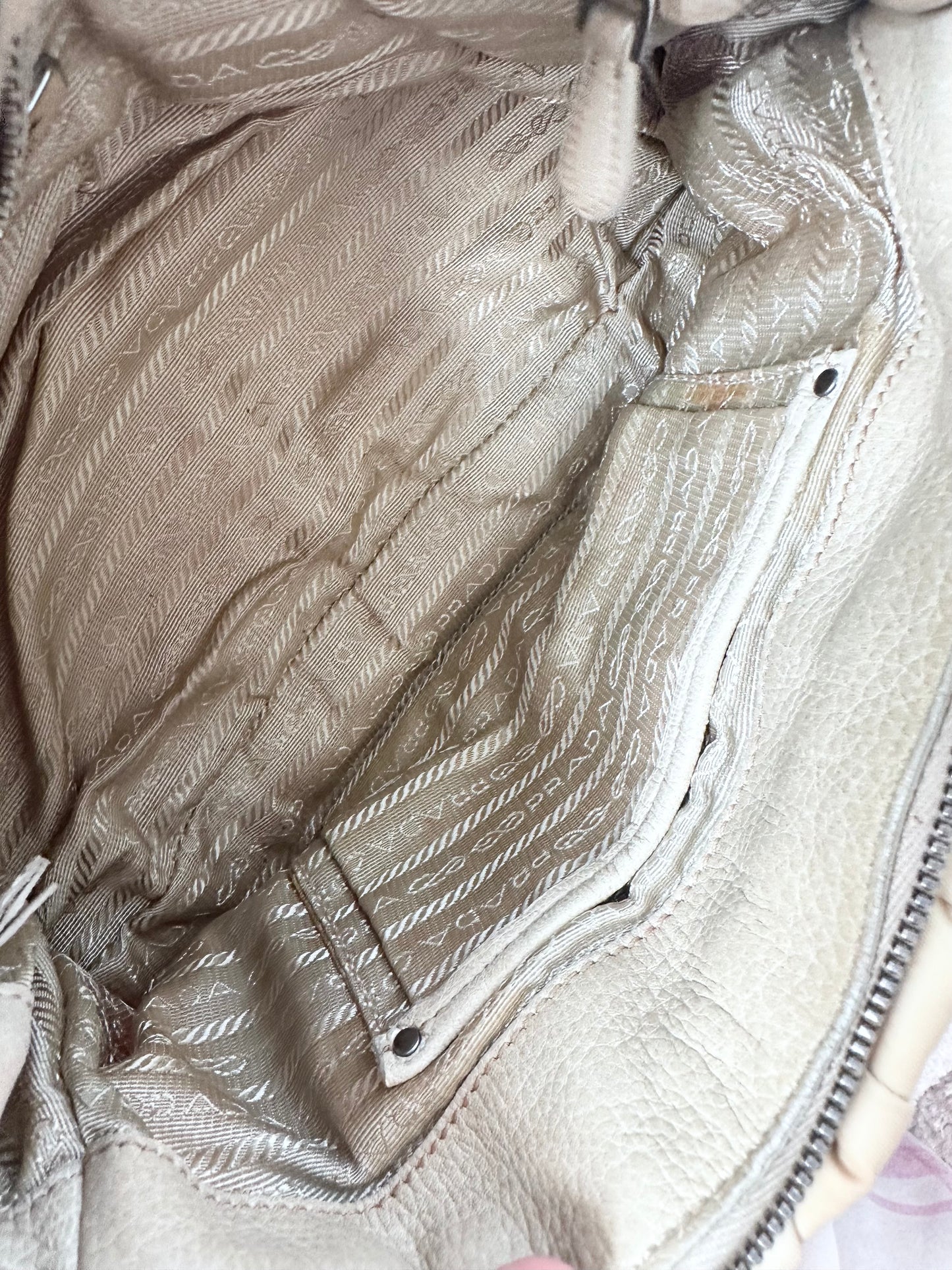 Prada Two Way Gather Nylon Tessuto Bag