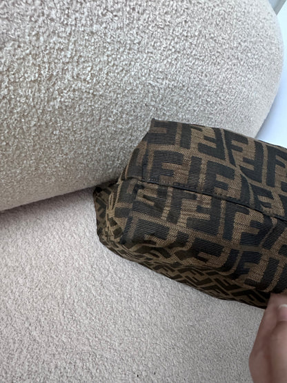 Fendi Vintage Brown FF Zucca Tote Bag