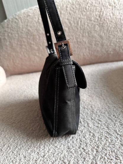 Fendi Denim Marble FF Mamma Baguette