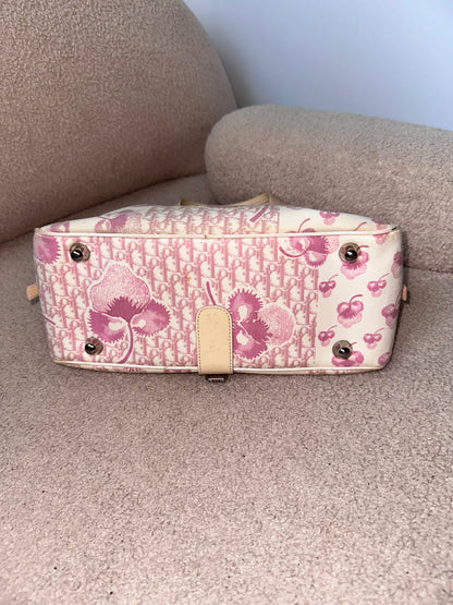 Dior Cherry Blossom Pink Trotter Shoulder Bag