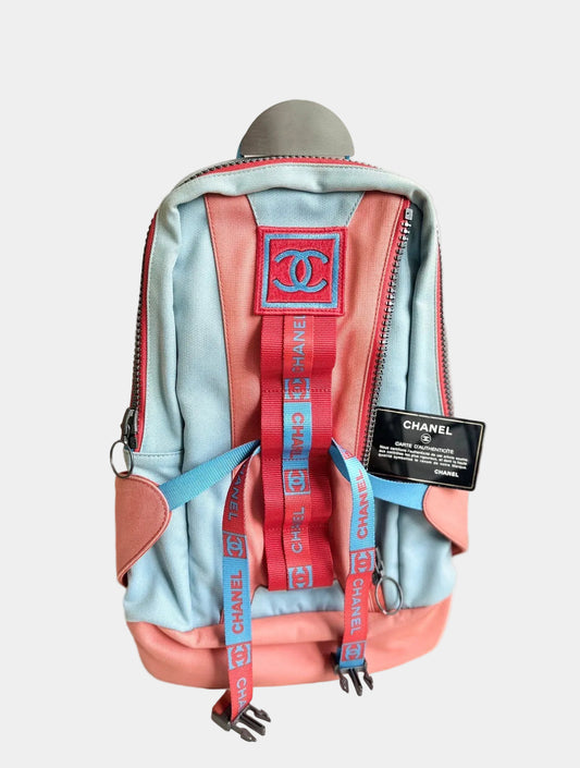 Rare Chanel Sports Line Backpack Canvas CC Logo