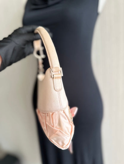 Dior by John Galliano Ballet Corset Ribbon Saddle Trotter Bag