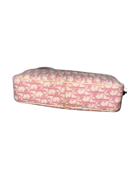 Dior 2003 Pink Trotter Oblique Diorissimo Crossbody Bag