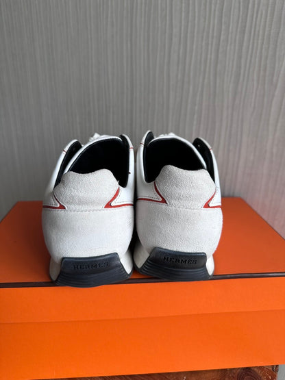 Hermes Chris Sneakers White Leather