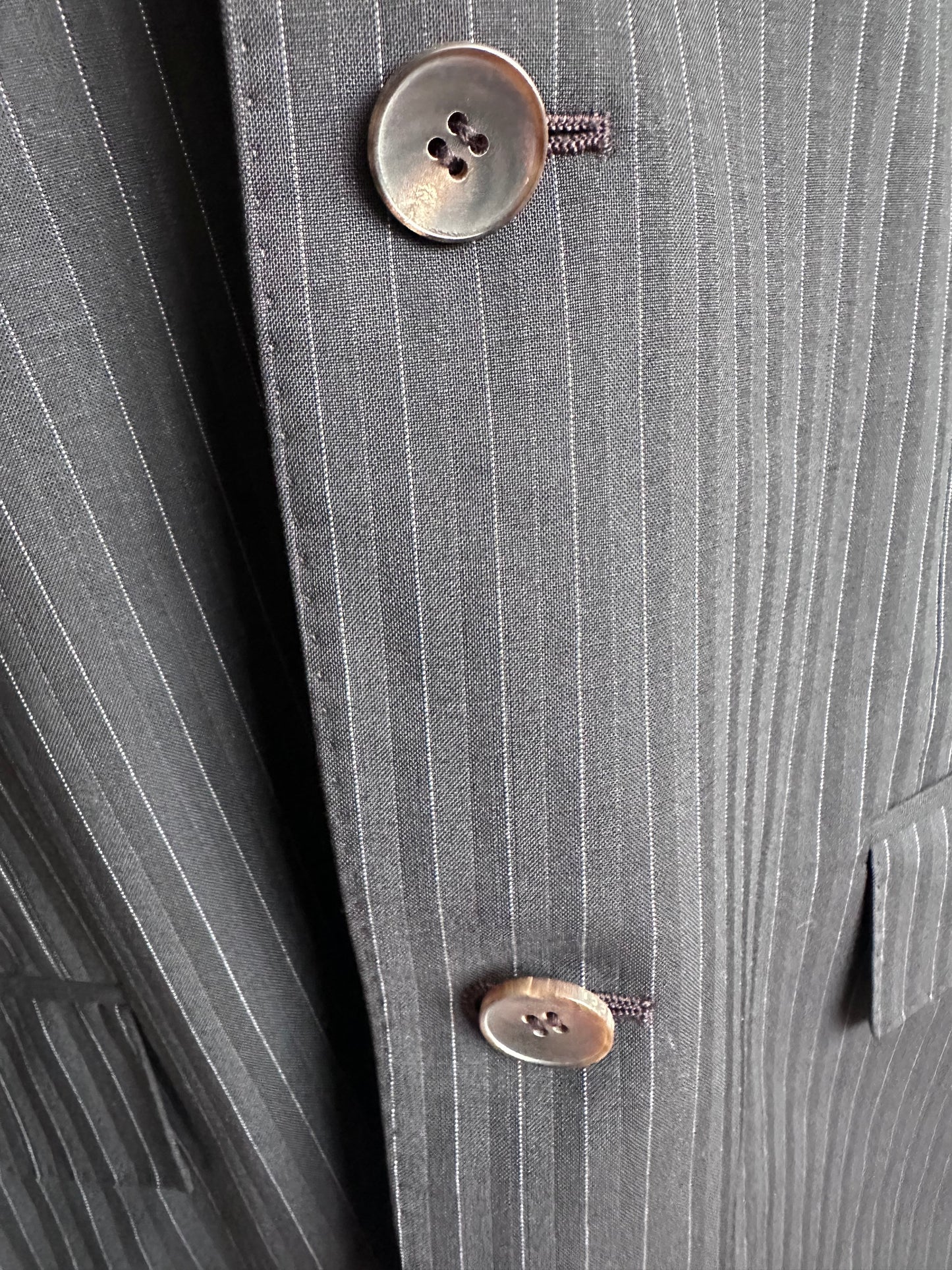 Gucci Mens Suit Blazer Black Wool Mohair Regular Fit Jacket