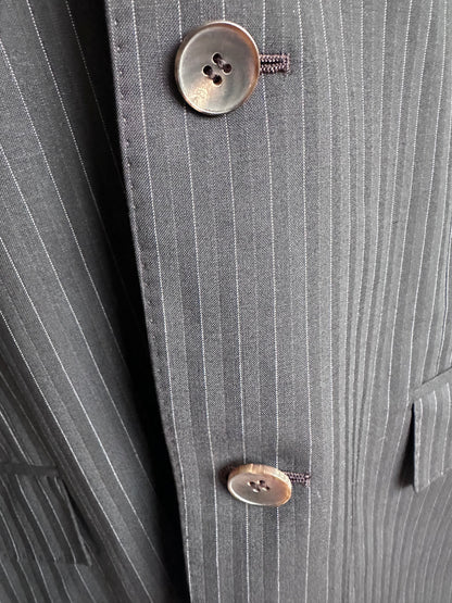 Gucci Mens Suit Blazer Black Wool Mohair Regular Fit Jacket