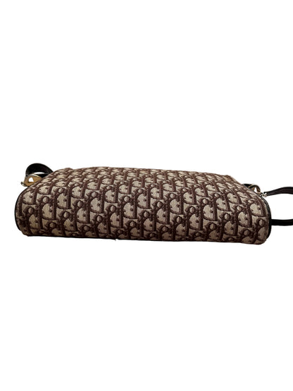 Dior Brown Oblique Trotter Boston Shoulder Bag