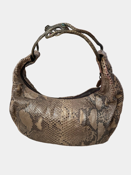 VALENTINO GARAVANI Python Serpent Hobo sculptural Serpent Handle
