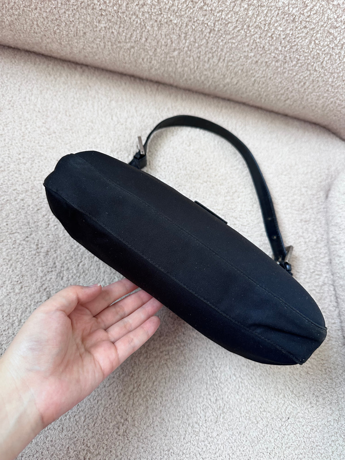 Fendi FF Baguette Hobo Black