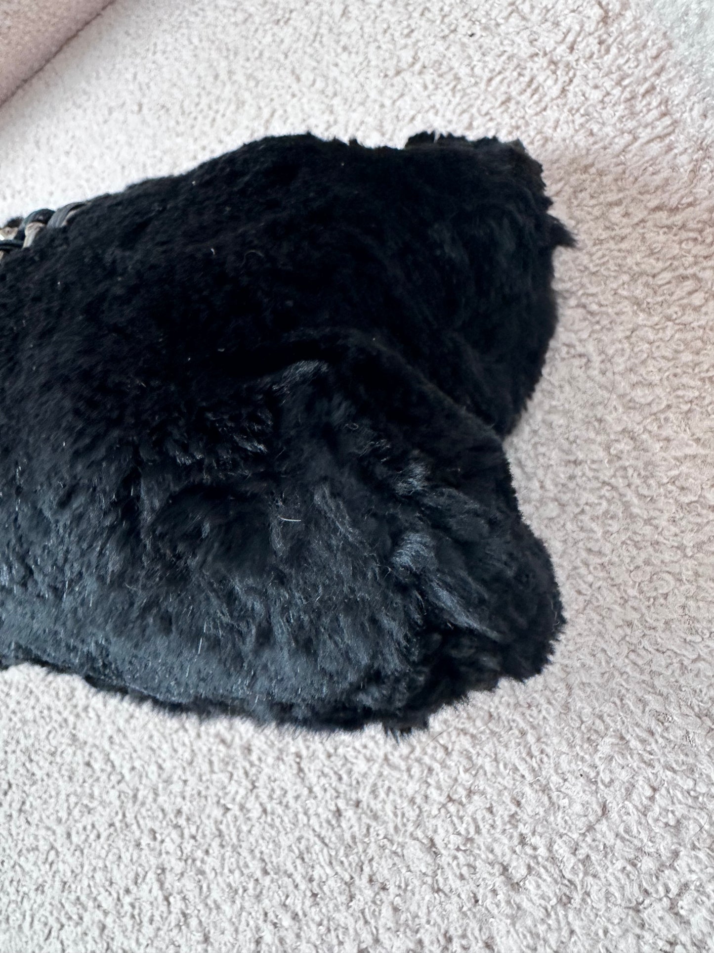 Chanel Archive 2000-2002 Rabbit Fur East West Tote