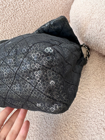 Chanel Sequins Maxi Classic Flap Bag
