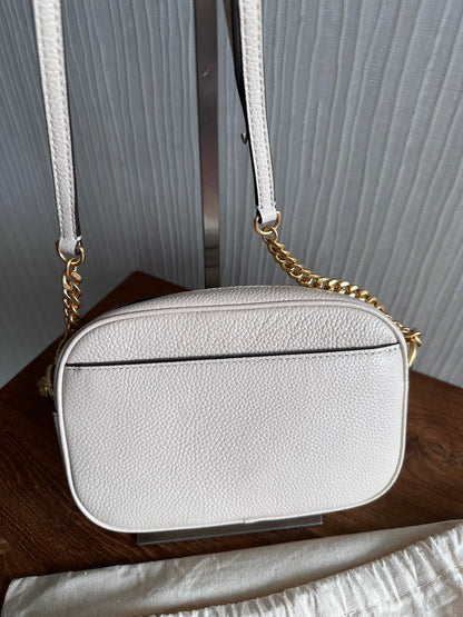 Tory Burch McGraw Camera Crossbody Bag Cream Beige
