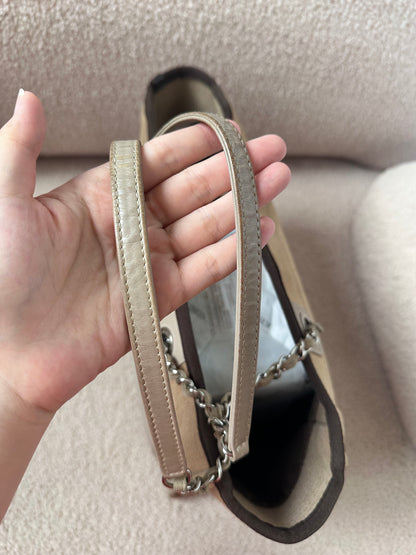 Chanel Deauville Shopping Tote Bag Beige