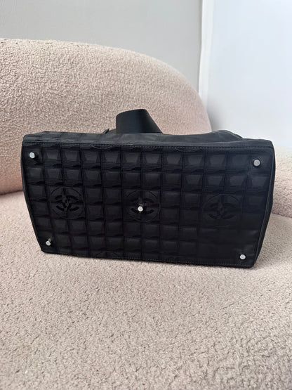 Chanel Large Travel Line Duffle Boston Luggage Bag