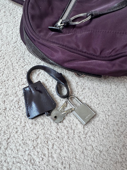 Prada Re-Nylon Cargo Multi Pocket Boston Shoulder Bag
