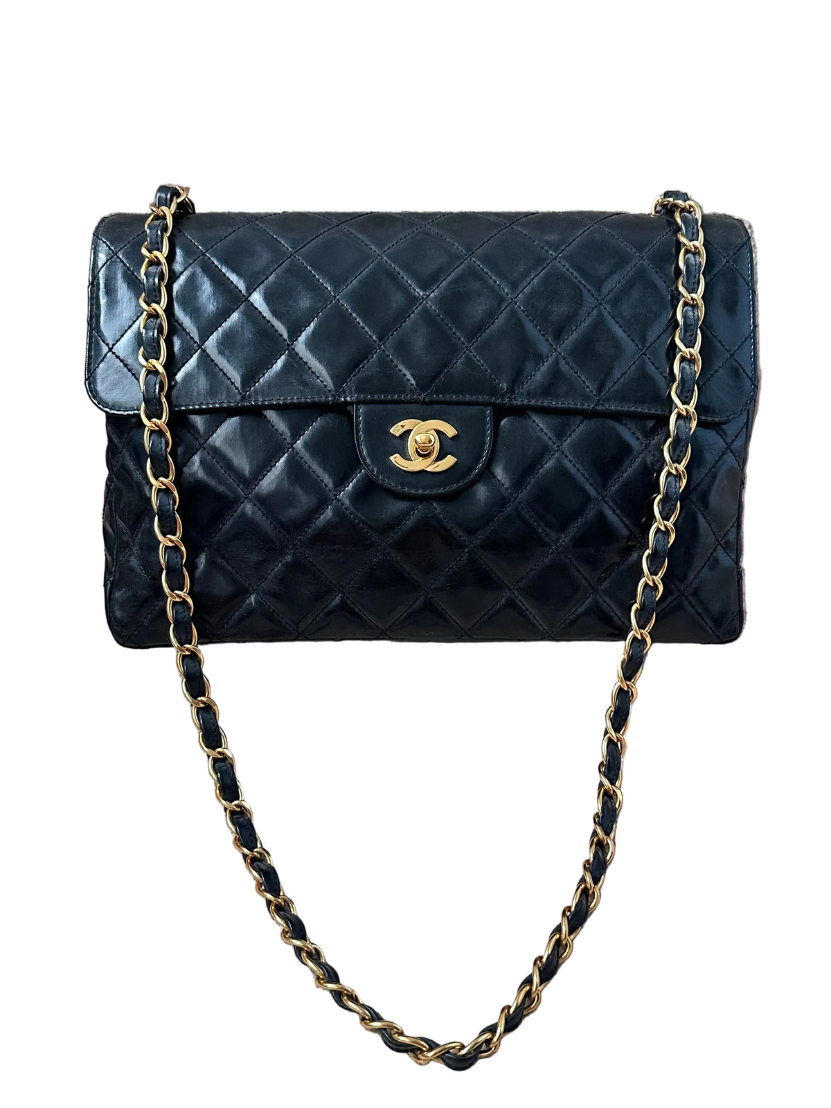Chanel Timeless Classic Quilted Single Flap Bag Black