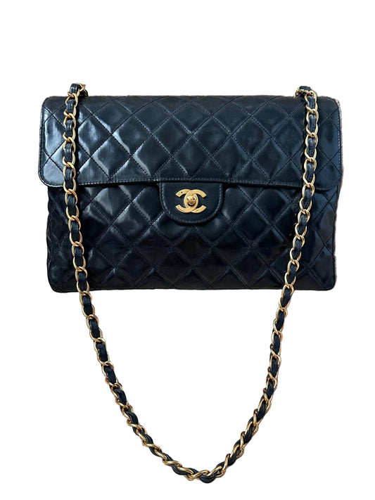 Chanel Timeless Classic Quilted Single Flap Bag Black