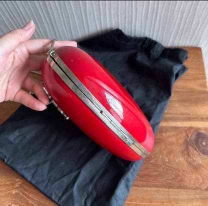 RARE Yves Saint Laurent Love Box Heart Minaudiere Clutch Bag Crossbody Bag YSL