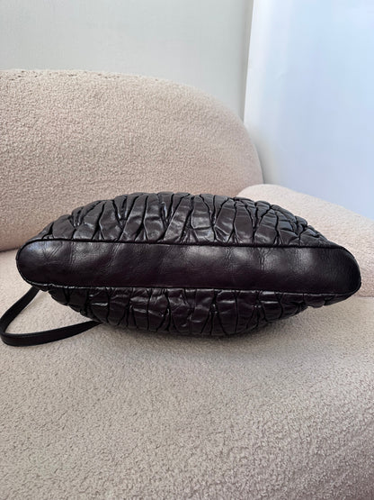 Miu Miu XL Large Matelasse Napa Leather Tote Bag
