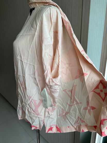 Louis Vuitton 2025 Silk Pink Ombre Pyjamas Shirt Top