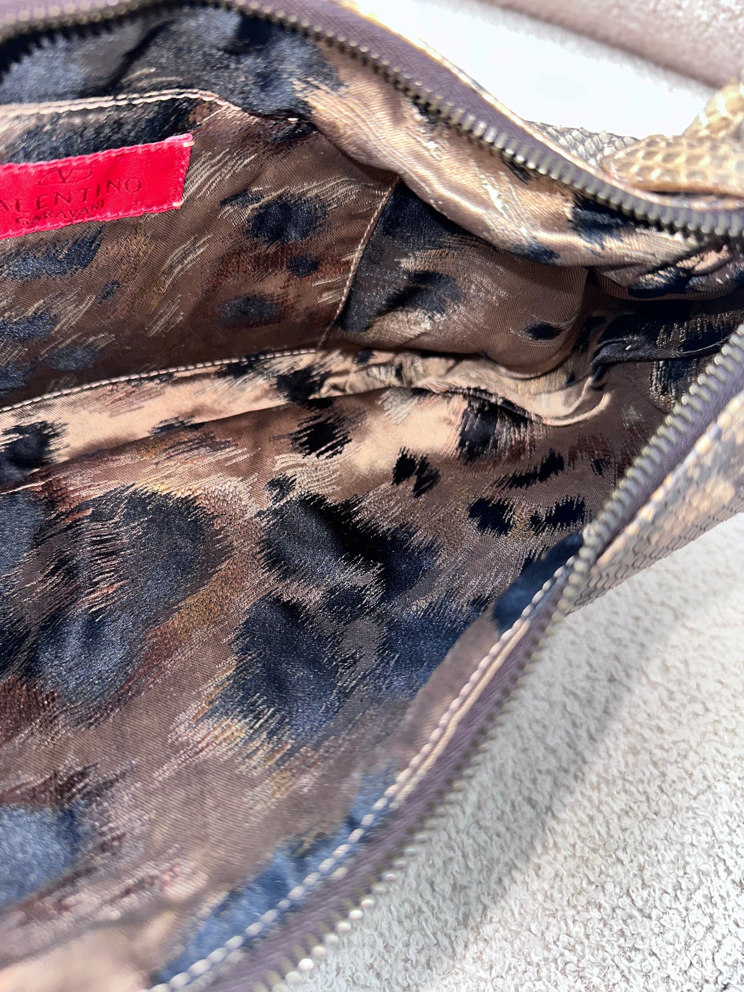 VALENTINO GARAVANI Python Serpent Hobo sculptural Serpent Handle