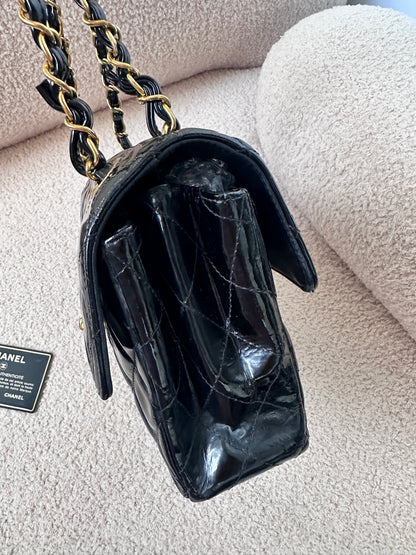 Chanel Vintage Double Face Black Quilted Classic Flap Bag