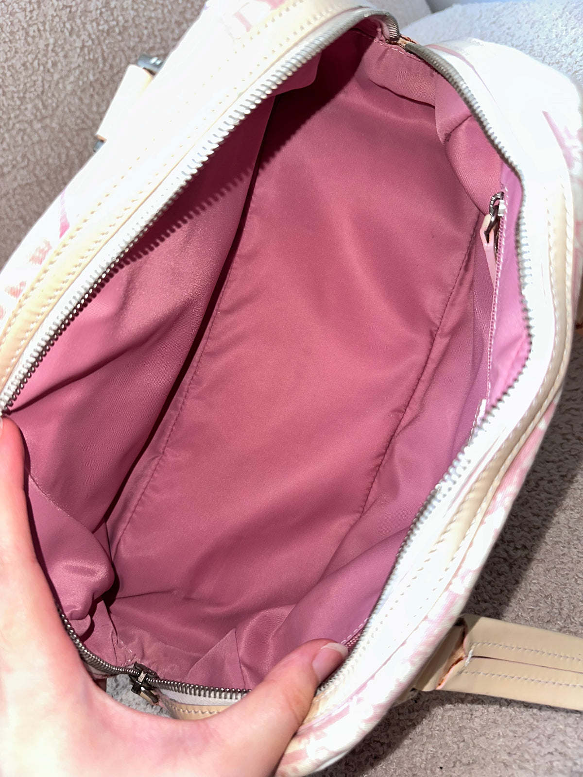 Dior Cherry Blossom Pink Trotter Shoulder Bag