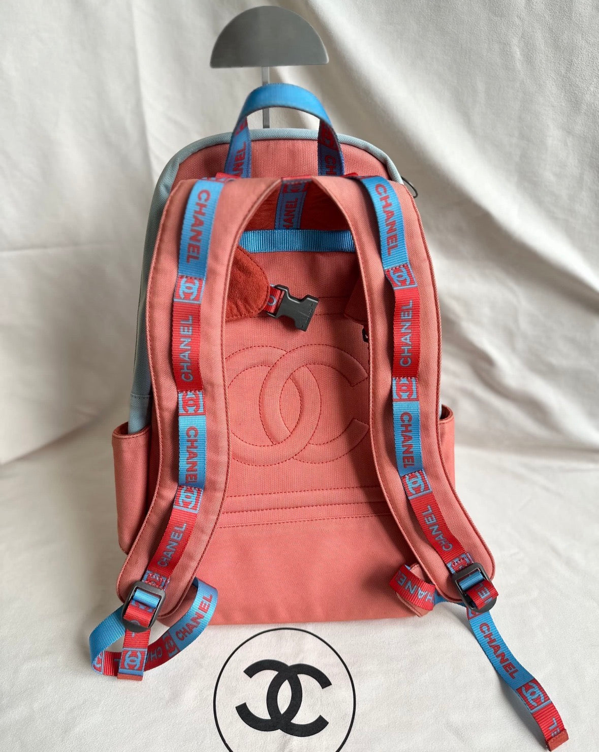 Rare Chanel Sports Line Backpack Canvas CC Logo