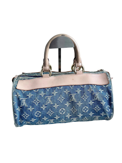 Louis Vuitton Blue Denim Neo Speedy Boston Bag