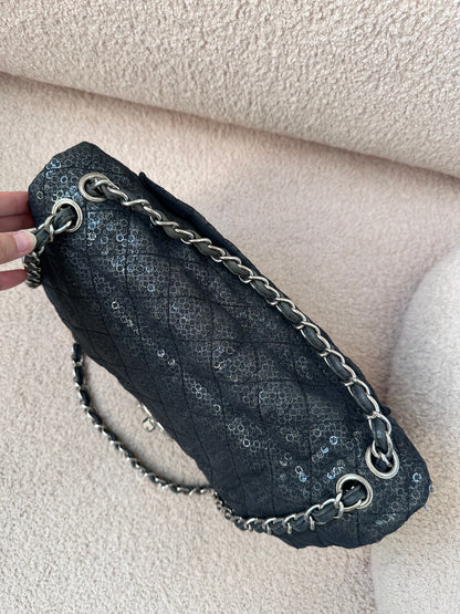Chanel Sequins Maxi Classic Flap Bag