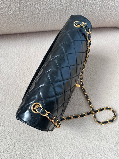 Chanel Timeless Classic Quilted Single Flap Bag Black