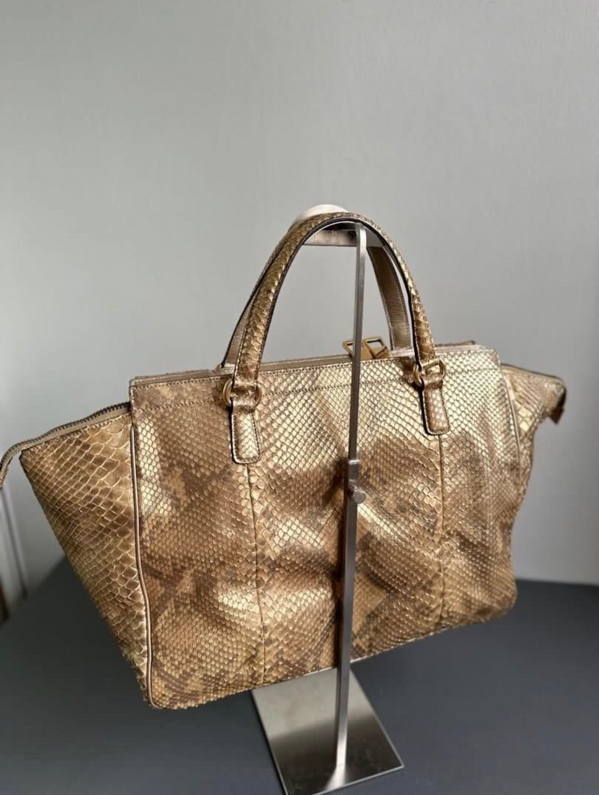 Gucci 1973 Python Exotic Top Handle Bag A/W2010