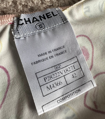 Rare Chanel Valentine’s Heart Camisole Tank Top Pink