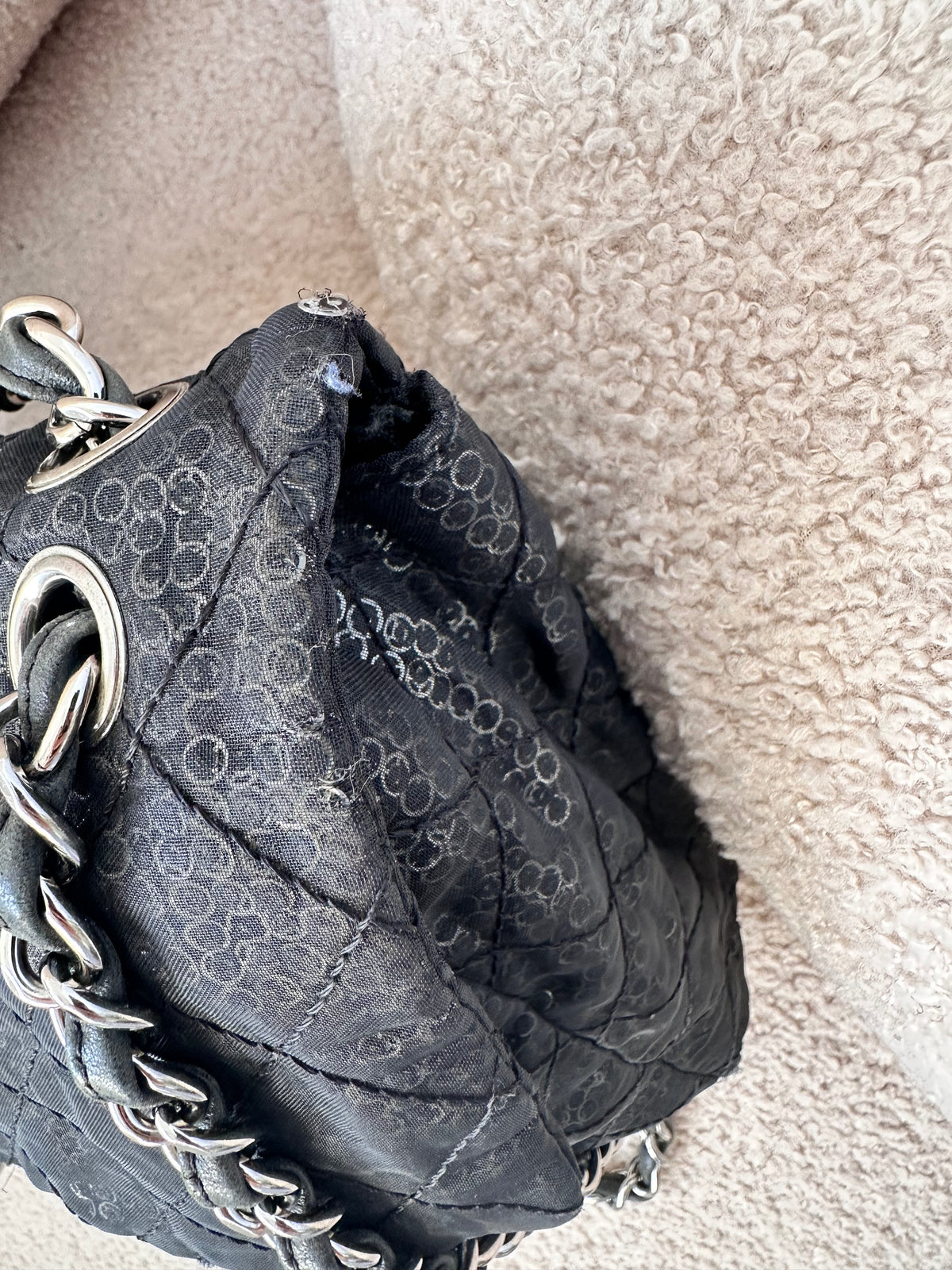 Chanel Sequins Maxi Classic Flap Bag