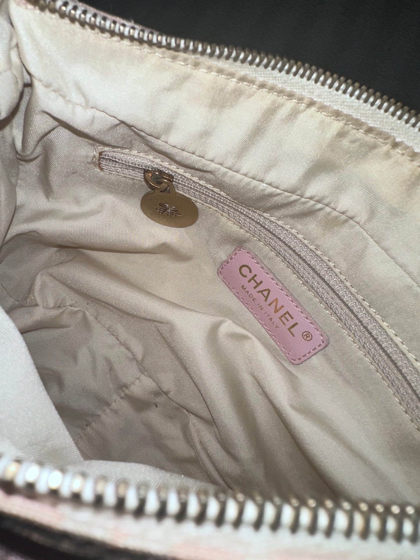 Chanel Pink Mini Travel Line Hobo Bag