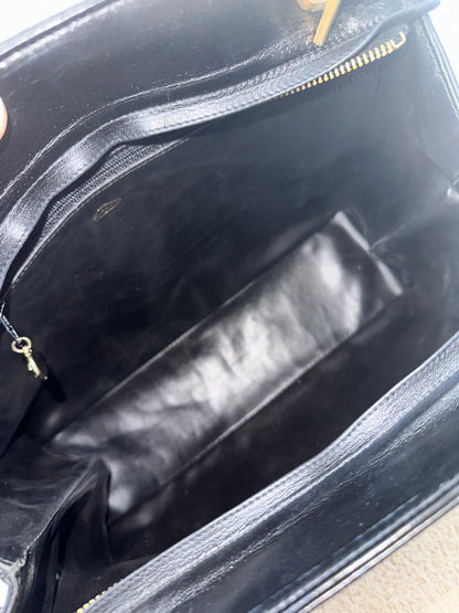Chanel Vintage CC Logo Shoppers Tote Bag