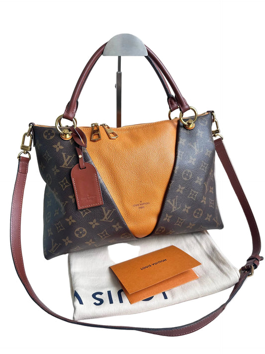 Louis Vuitton V Tote bag MM - Monogram / Tan Leather