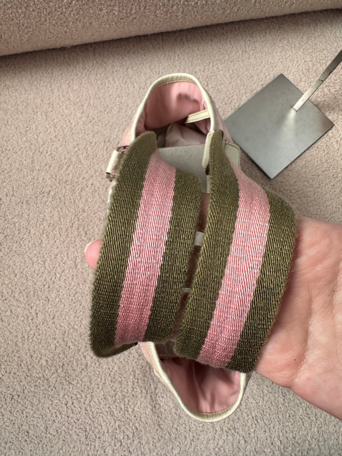 Gucci Pink GG Sherry Canvas Tote Bag