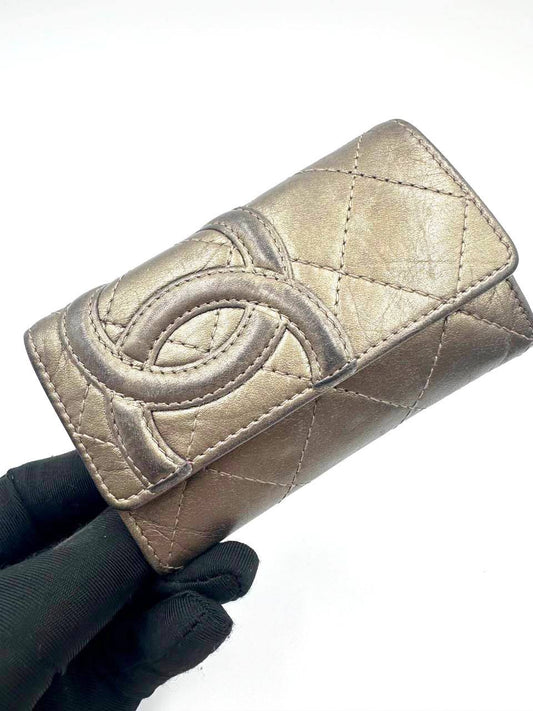 Chanel Cambon Key Holder Pouch Bronze