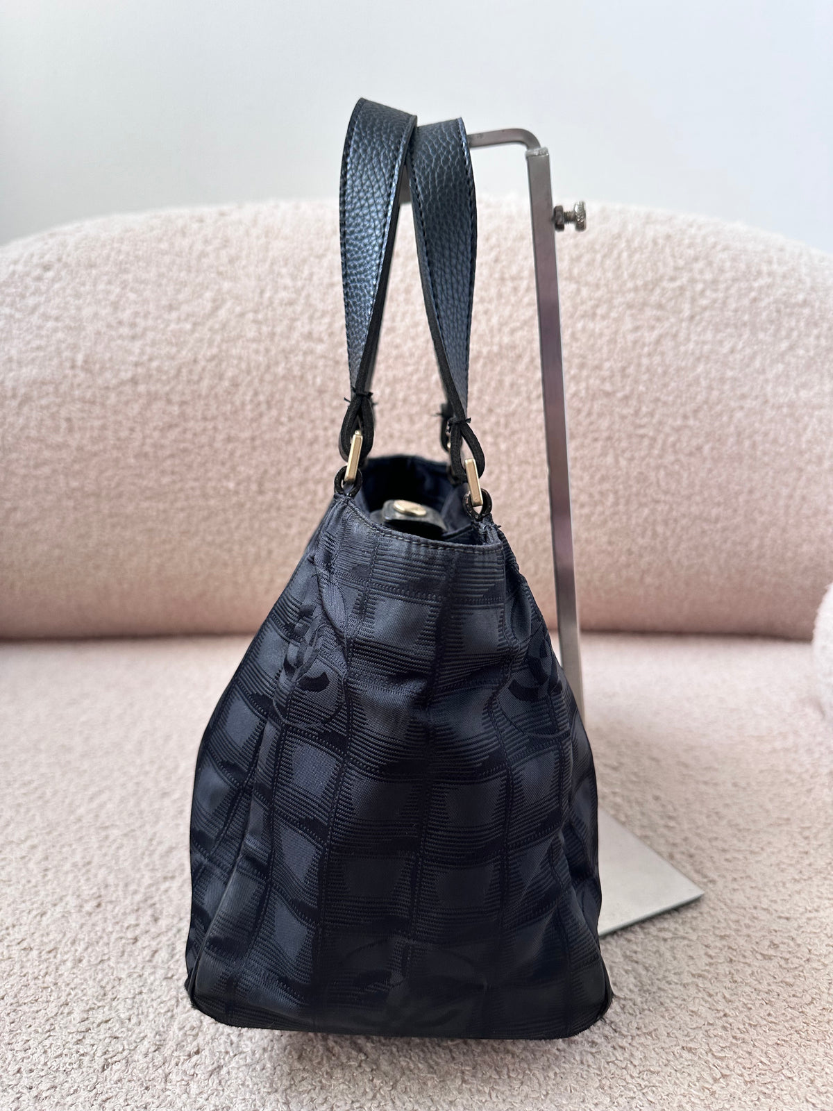 Chanel Hobo Shoulder Bag Jacquard Mini Tote