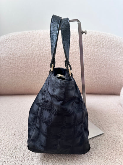 Chanel Hobo Shoulder Bag Jacquard Mini Tote