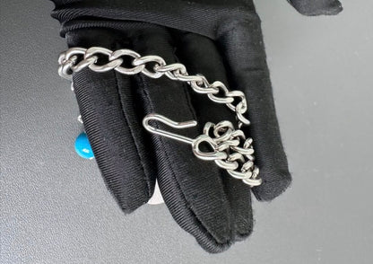Rare Chanel Gripoix Turquoise Cross Chain Belt / Necklace