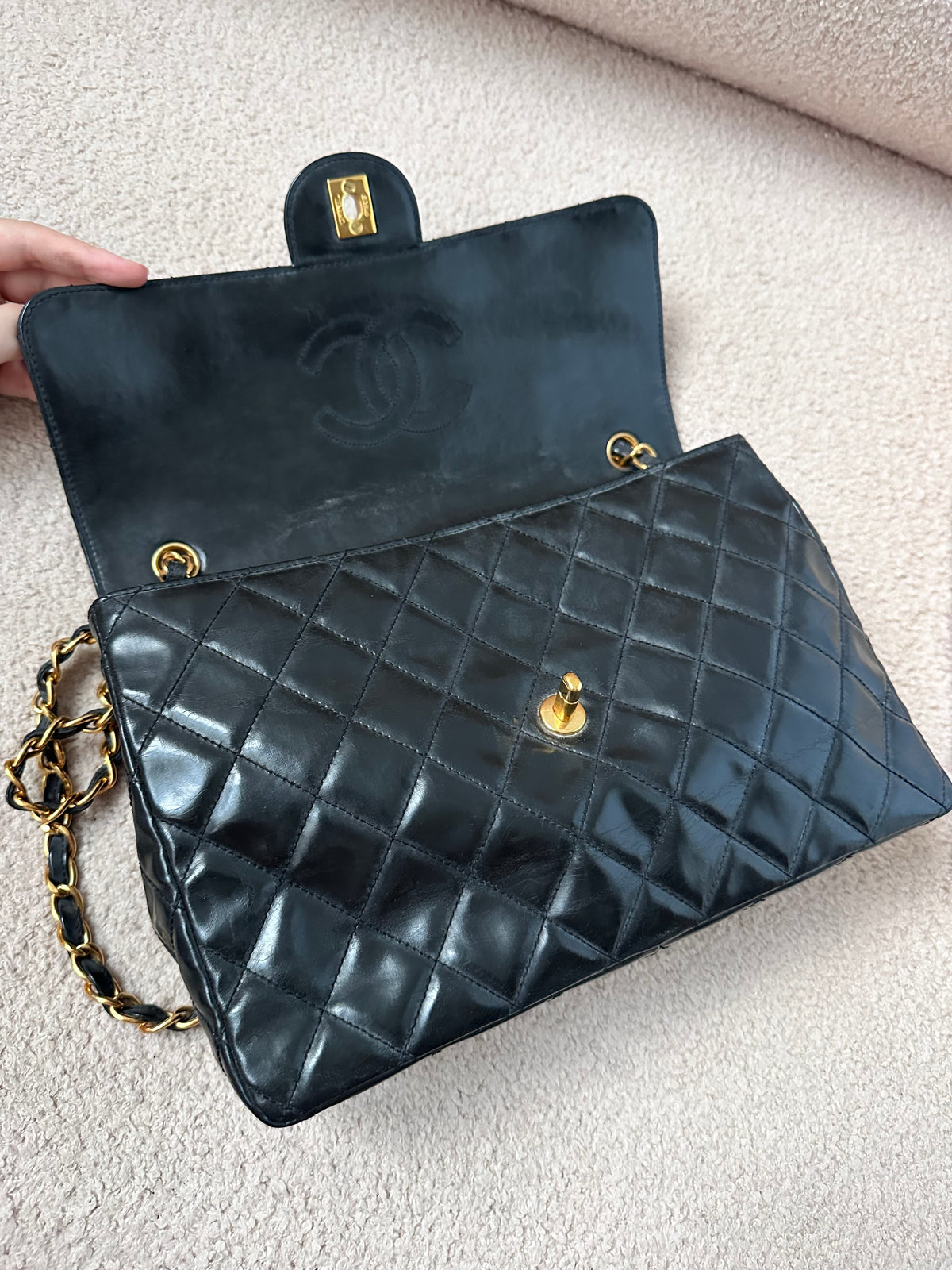 Chanel Timeless Classic Quilted Single Flap Bag Black