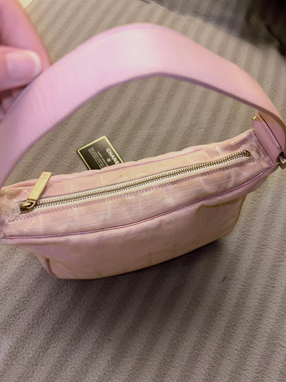Chanel Pink Mini Travel Line Hobo Bag