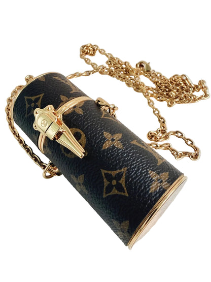 Louis Vuitton Lipstick Minaudiere Case Chain Bag