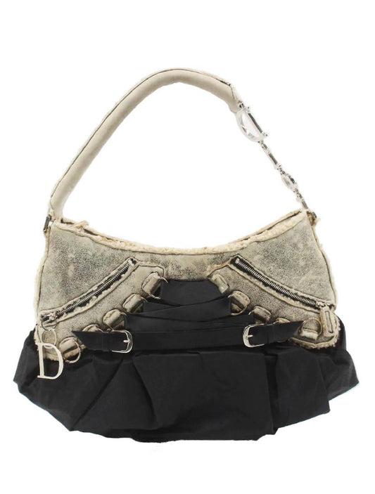 Dior Ballerina Corset Shearling Medium Shoulder Bag