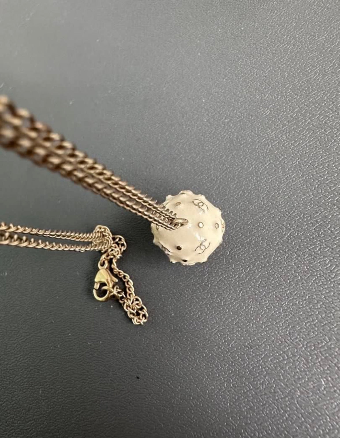 Rare Chanel 2003 Vintage Mushroom Motif Necklace Pendant