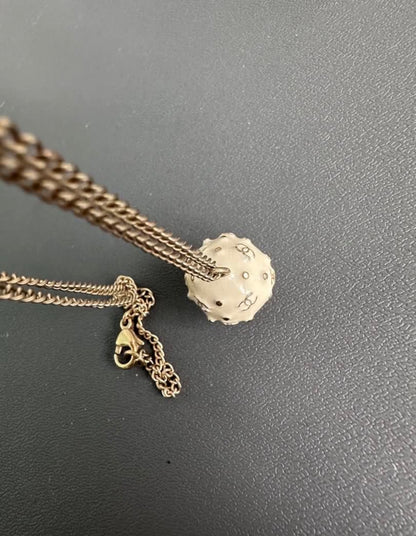 Rare Chanel 2003 Vintage Mushroom Motif Necklace Pendant