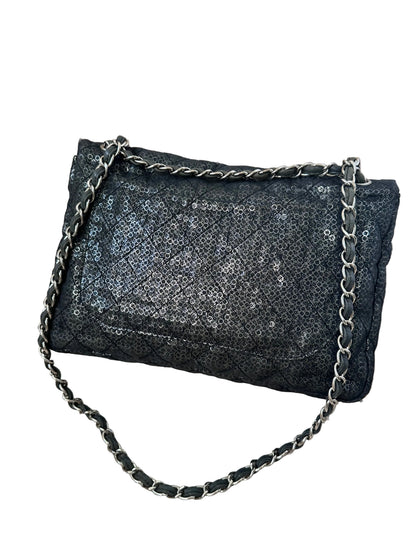 Chanel Sequins Maxi Classic Flap Bag